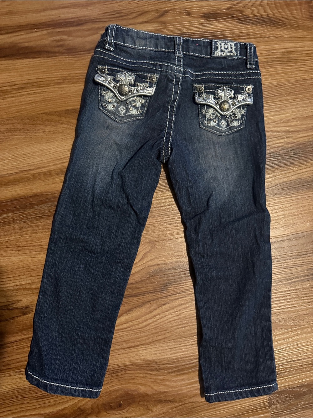 Dark Blue Embellished Women's Jeans